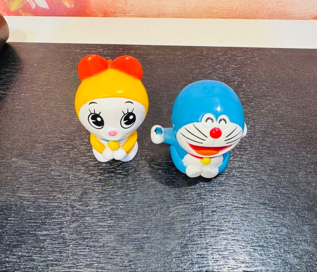 昭和レトロ 当時物 1987年ごろ小学一年生付録　ドラえもんプルバック2点セット