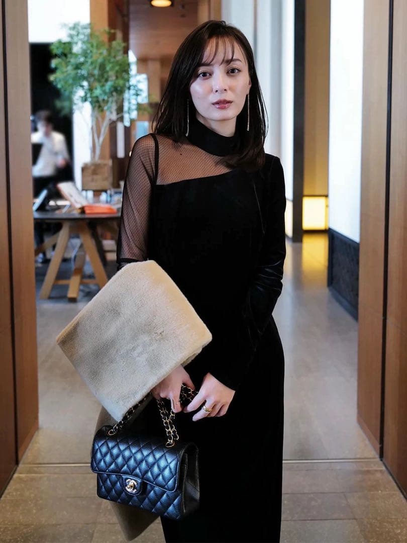 anuans シアーコンビタイトワンピース