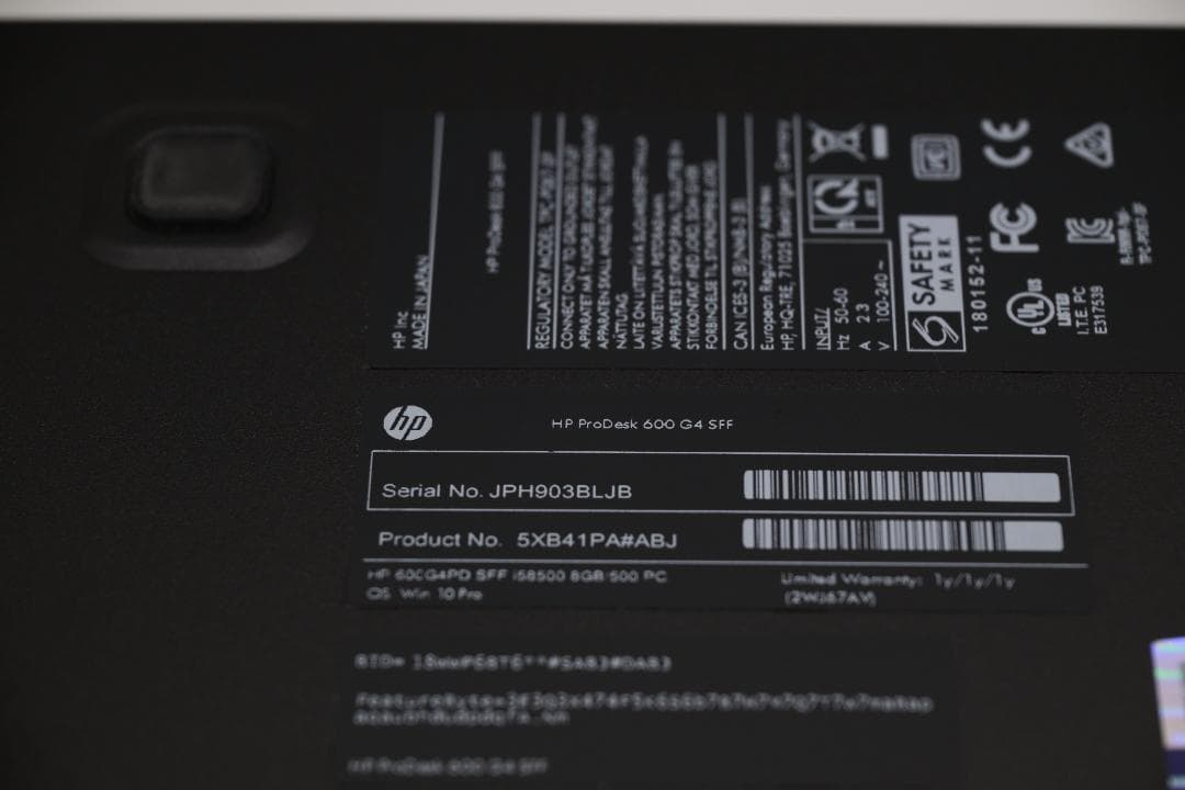 すぐに使用できる! デスクトップPC Windows11Pro hp