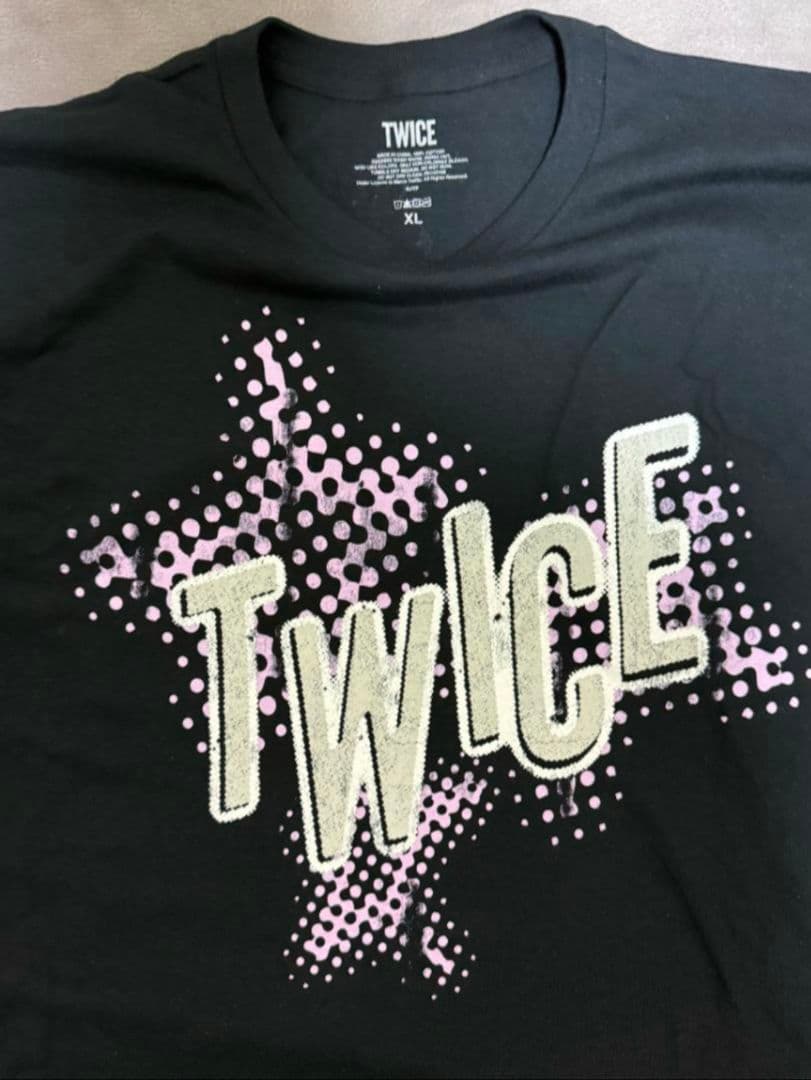TWICE Lollapalooza 2025 ブラックTシャツ X L 新品