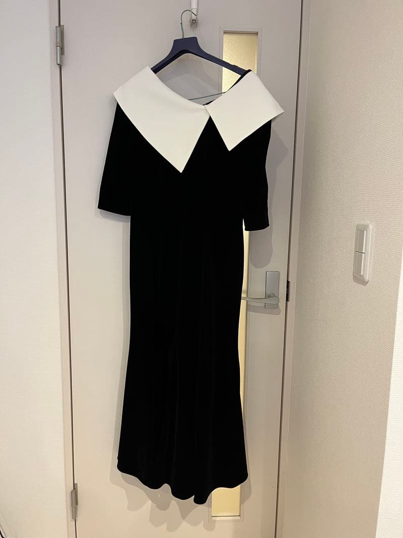 Leja ビッグカラーベロアマーメイドドレス　Mサイズ