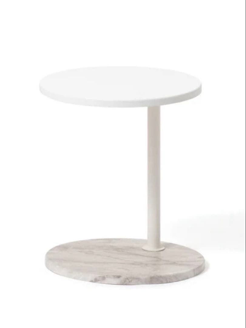 フランフラン モンテ サイドテーブル 2 マーブル 大理石風 高さ調節可能