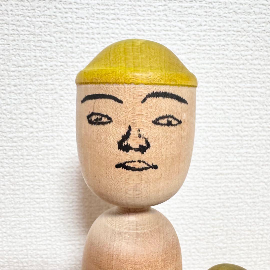 今 晃 こけし 3本セット 帽子 伝統こけし