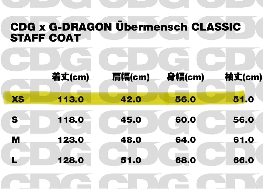 CDG x G-DRAGON Übermensch STAFF COAT