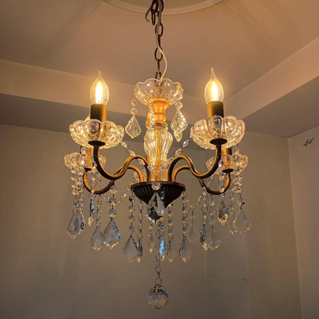 レーヌ 5灯シャンデリア OS-001-5_AT 　メダリオン は別販売