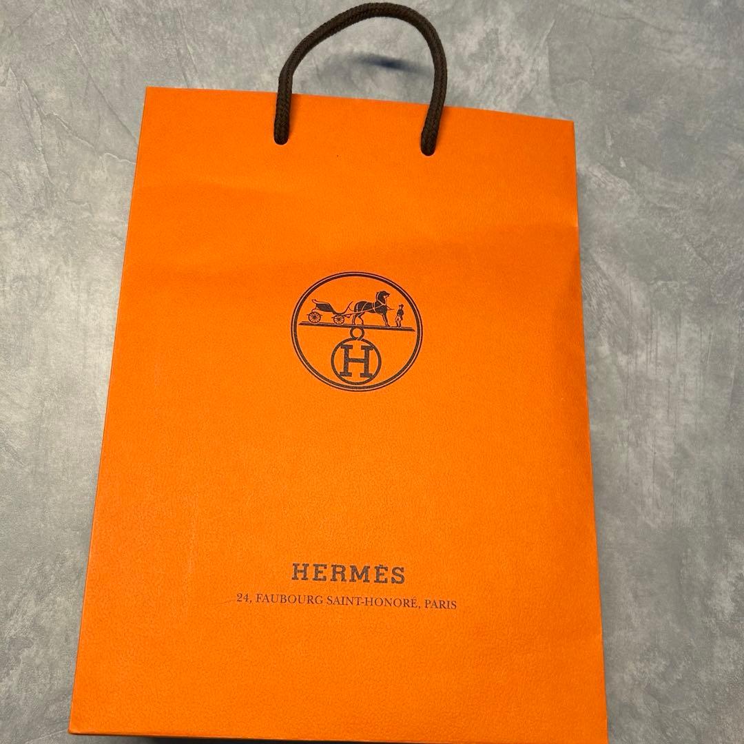 エルメス カレ・タオル 《ステアーズ》 ハンドタオル 箱・リボン・ショッパー付