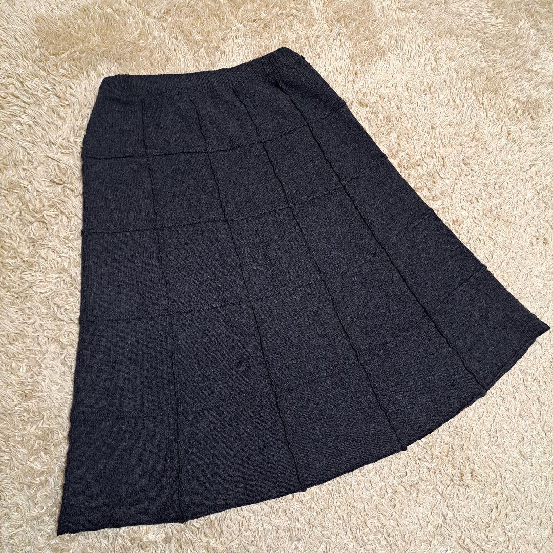 CHANEL　シャネル　スカート　格子　フレアスカート　38