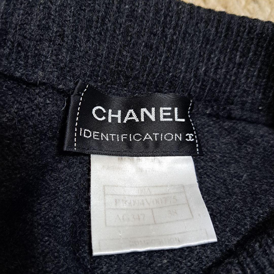CHANEL　シャネル　スカート　格子　フレアスカート　38