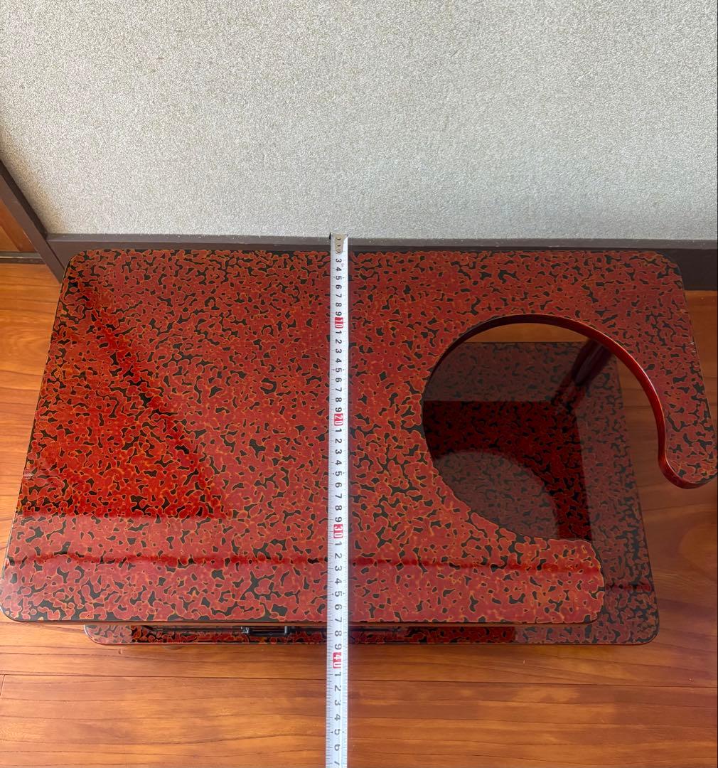 高級&希少！ 昭和レトロ お座敷ワゴン ポットカート 木製座卓 2引き出し付き