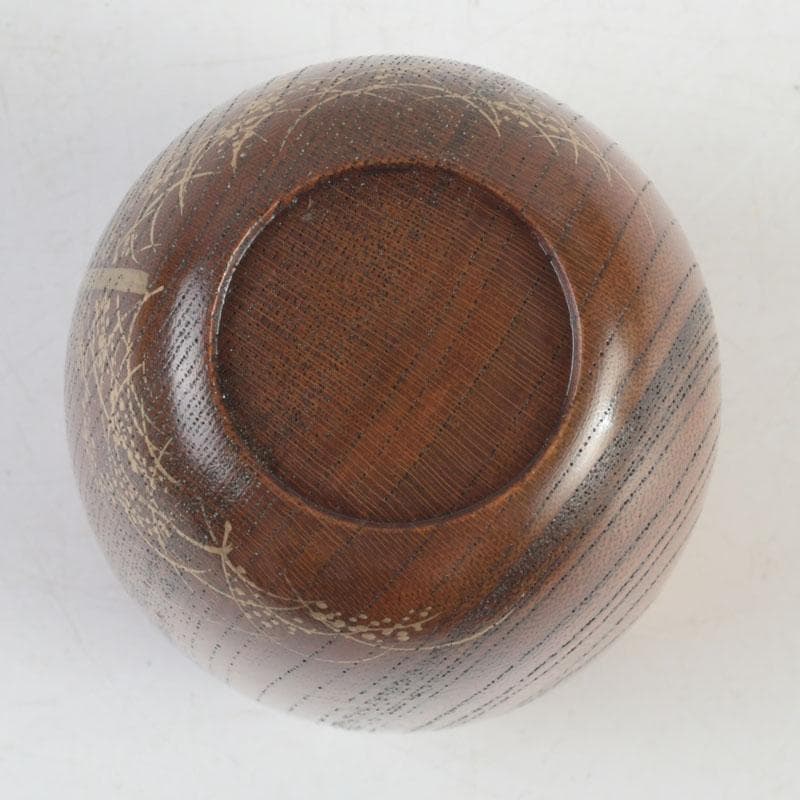 茶道具　中林星山作　稲穂に雀蒔絵　鳴子　長棗　共箱　V　9563