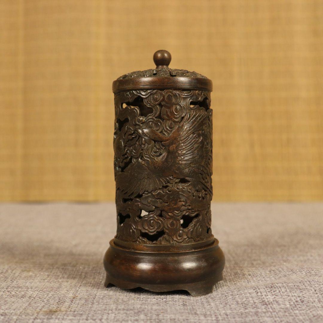 銅 細工 九龍筆箱 文房用品 書道具 文房具 工芸品 美術品 置物