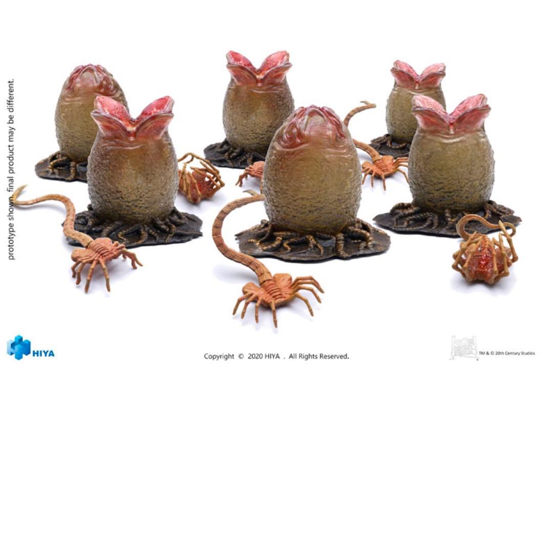 エイリアン＆エイリアン2 エッグ セット　1/18 スケール　ハイヤトイズ