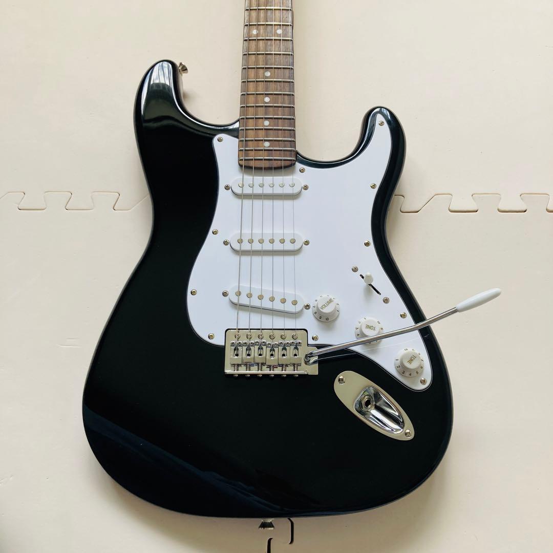 Mavis　メイビス　エレキギター　ストラトキャスター　ブラック　ソフトケース付