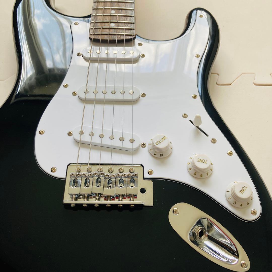 Mavis　メイビス　エレキギター　ストラトキャスター　ブラック　ソフトケース付