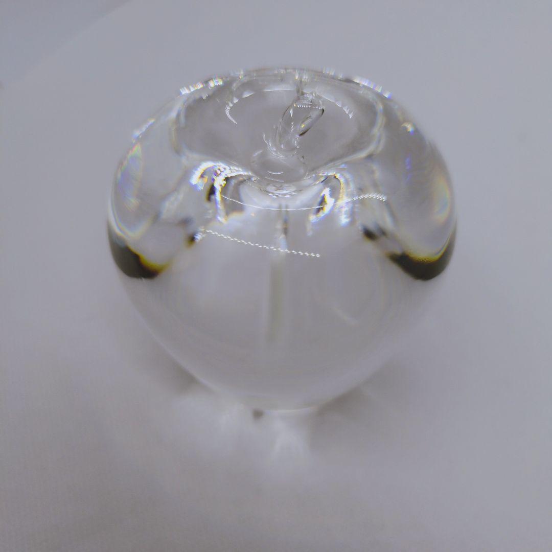 【美品】スチューベン　リンゴ　ガラス　オブジェ　キムタク　クリスタル