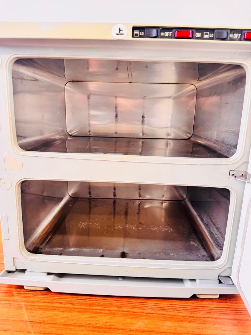 ホウエイ 業務用 タオルウォーマー 2段2扉 ホワイト 動作品 送料込み