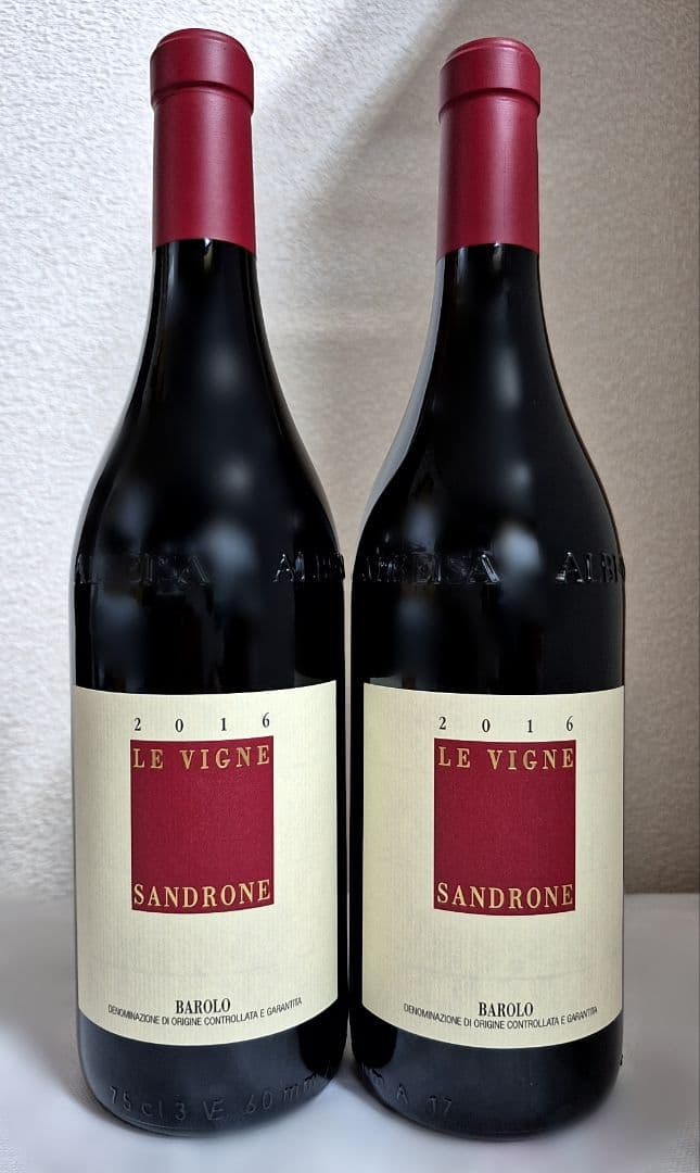 WA100点　ルチアーノ・サンドローネ／バローロ　レ・ヴィーニ　2016年　2本