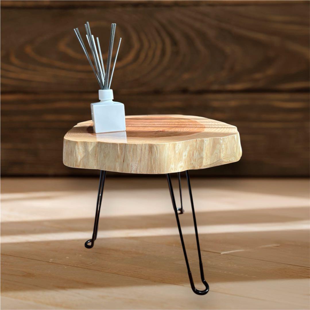 【専用】　一枚板サイドテーブル　輪切りテーブル