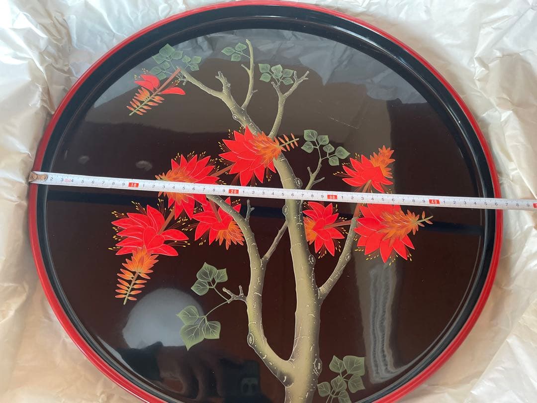 天然木製 べんぼう漆器　スタンド付き