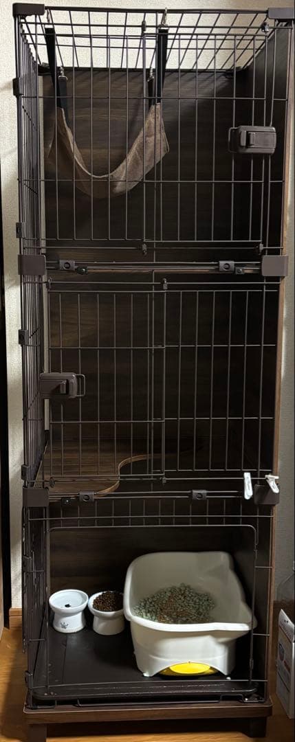 ブ*！様 IRIS 3段キャットケージ 57.5×50.5×161cm アイリス