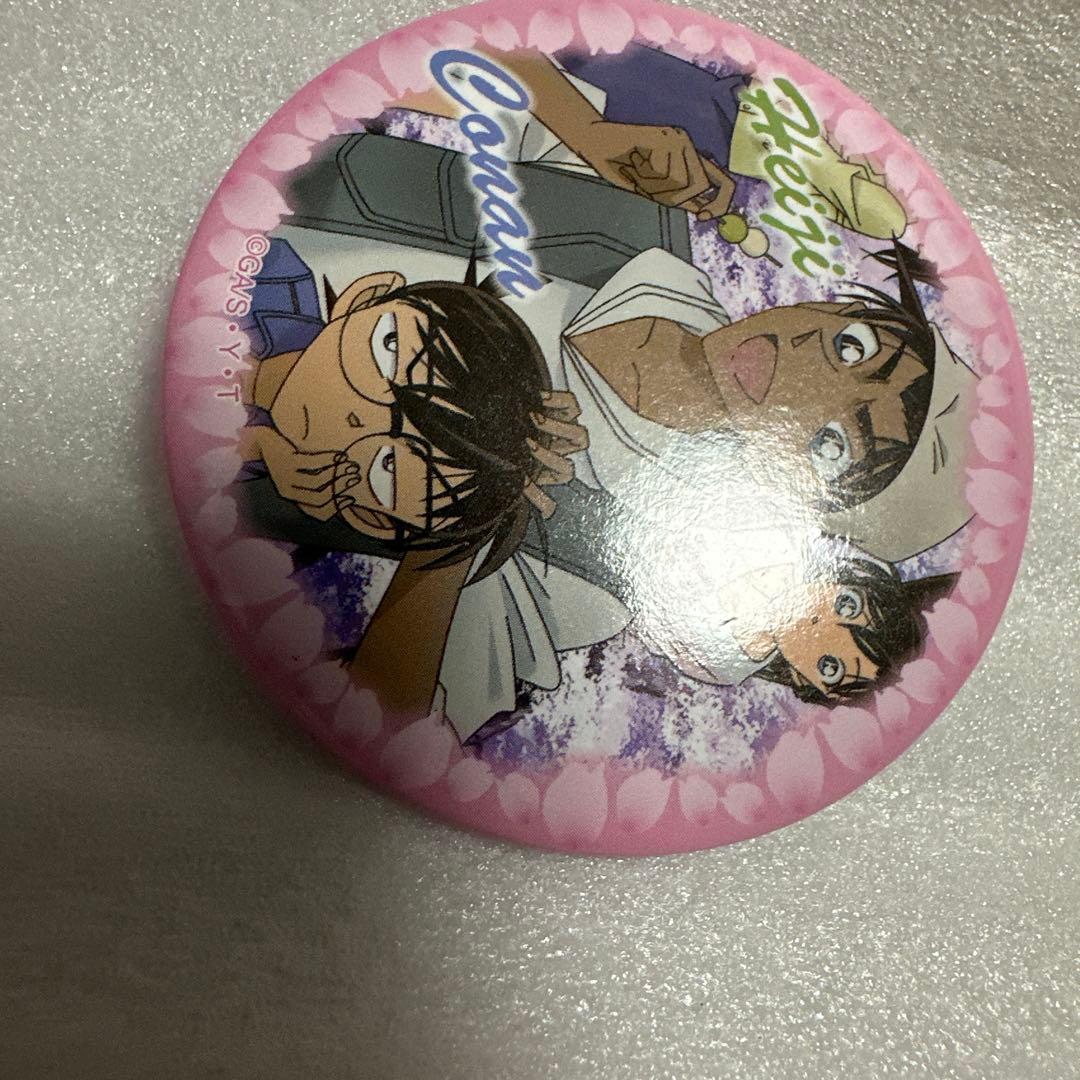 名探偵コナン 服部平次 江戸川コナン 缶バッジコレクション