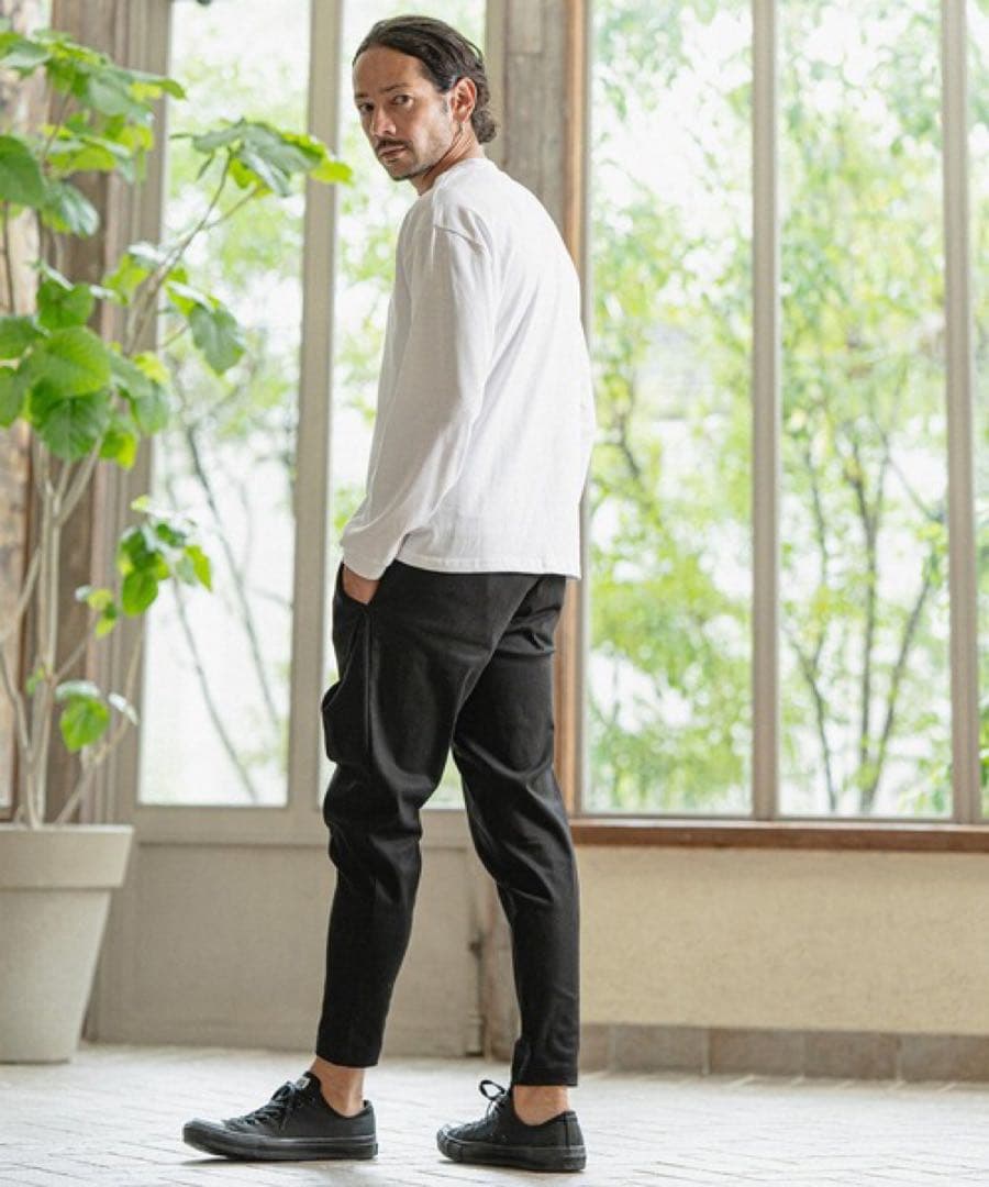 【新品/サイズM】CAMBIO サルエルテーパードパンツ mp11508