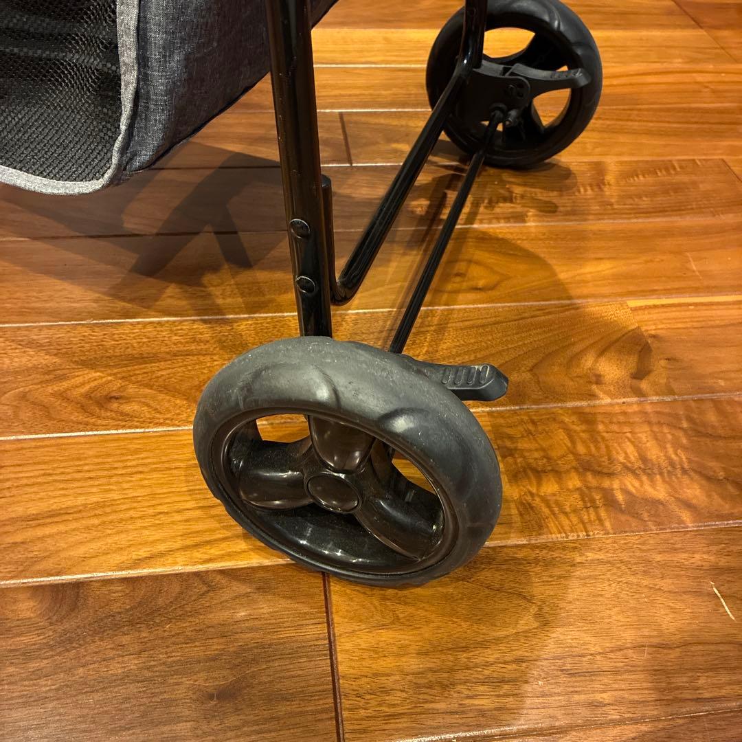 ジェックス　わんわんカート スマートハンディ ストライプグレー 防寒レインカバー