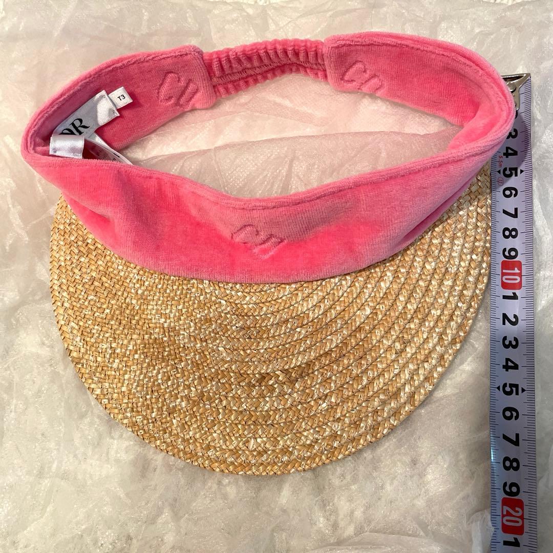 試着のみ　baby DIOR サンバイザー　キャップ帽子　キッズ