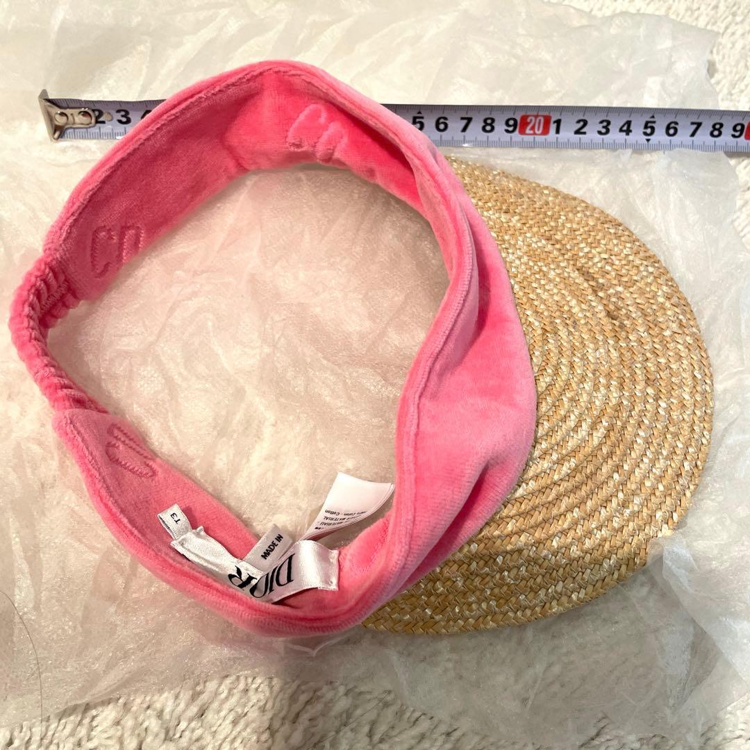 試着のみ　baby DIOR サンバイザー　キャップ帽子　キッズ