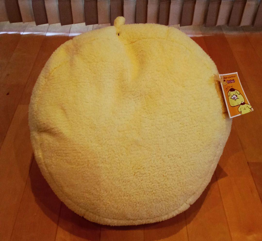 ポムポムプリン　クッション　ぬいぐるみ　ビーズクッション　大きい　平成レトロ