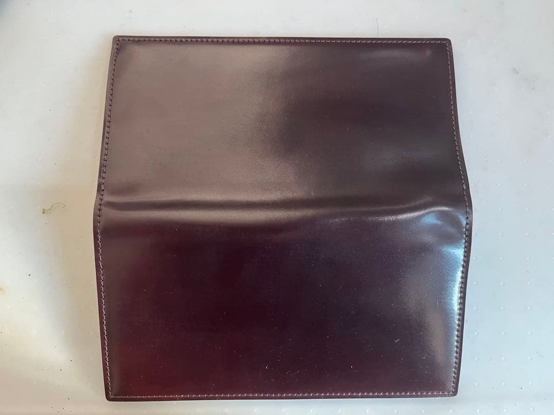 未使用 GANZO シェルコードバン2 小銭入れ付き財布　バーガンディ