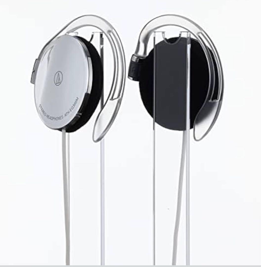 【19点新品】オーディオテクニカ イヤフィットヘッドホン 耳掛け シルバー