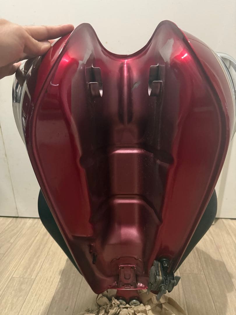 Kawasaki w650 タンク レッド/シルバー 極上