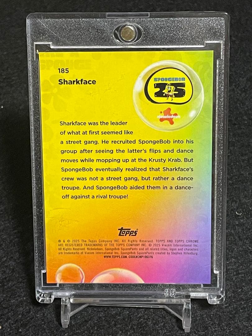 2025 Topps Chrome スポンジボブ Sharkface /25