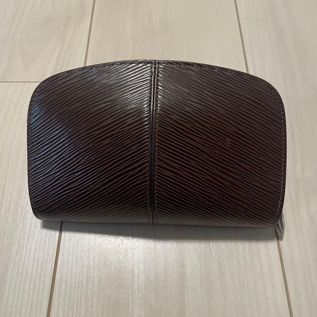 ルイヴィトン エピ ジッピー ポーチ ケース 茶色 ラウンドジップ 財布