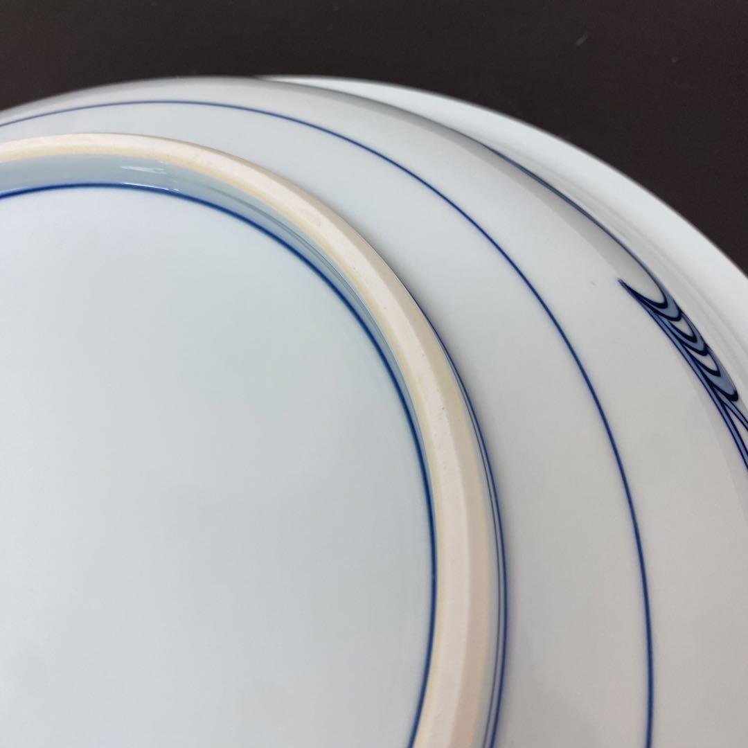 源右衛門　有田焼　染付蟹絵　大皿　飾り皿　36.8cm