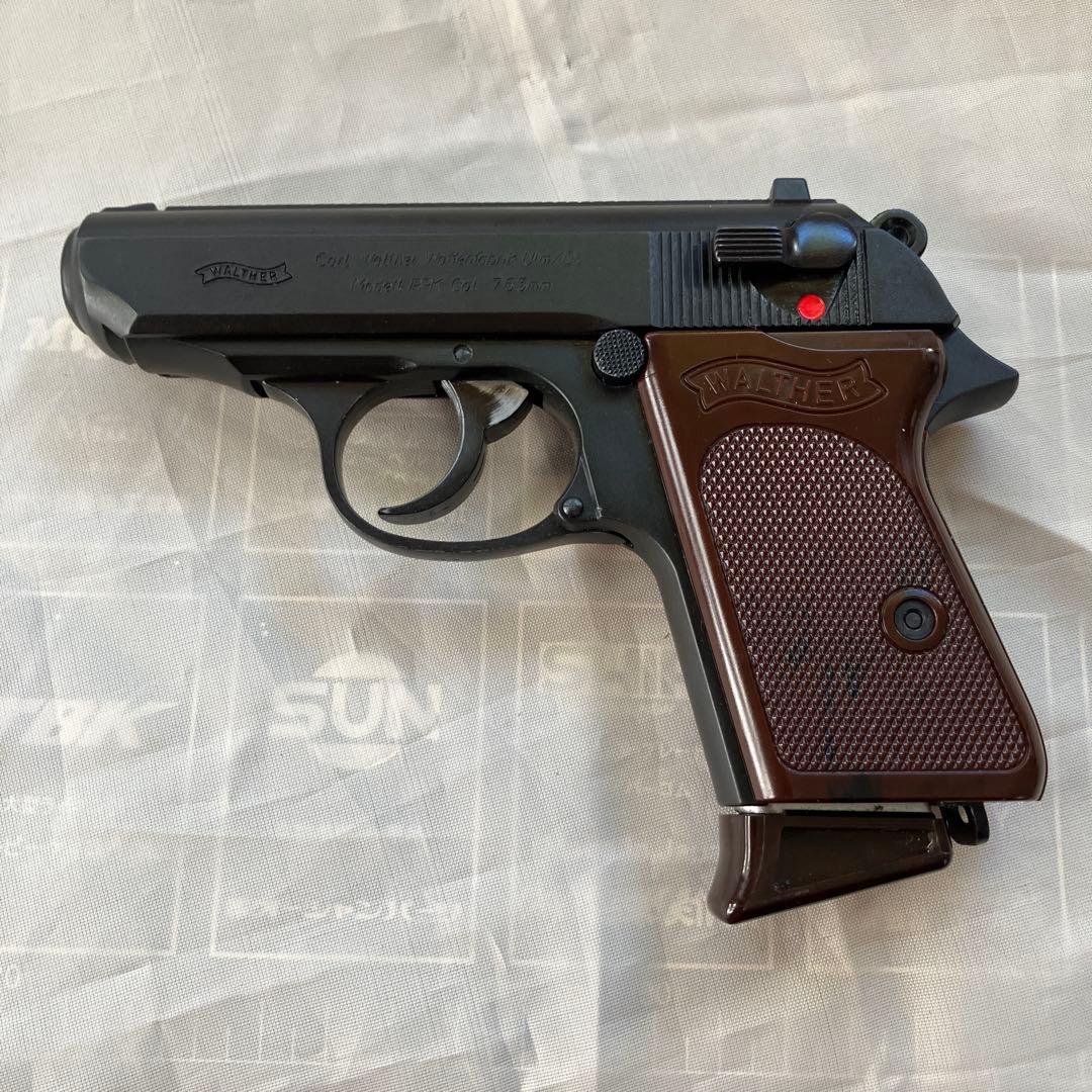 マルシン製ワルサーPPKスペシャルエディションモデルガン(木製グリップ付)