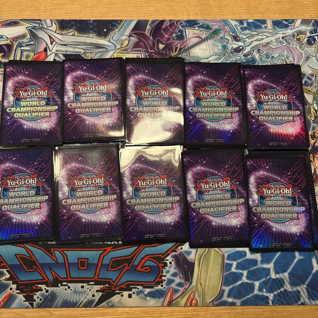 遊戯王　wcq 2014 スリーブ　パープル　紫　100枚　中古