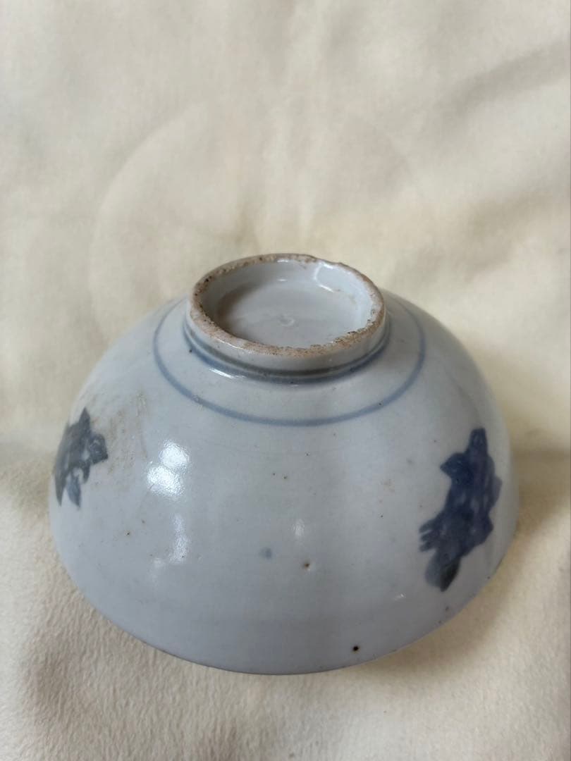 くらわんか小碗　コンニャク印判