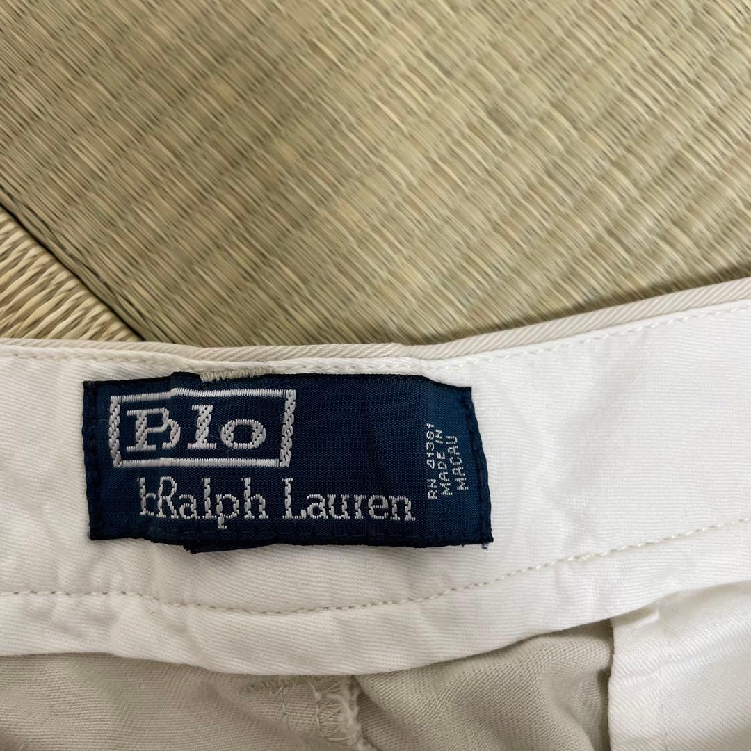 90s ラルフローレン　ポロチノ　チノパン　ベージュ　w34 L29