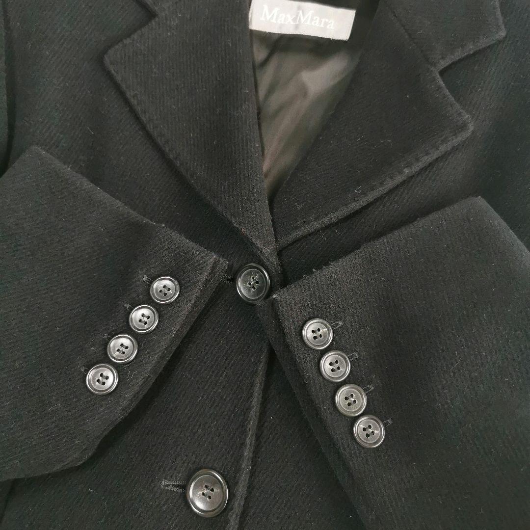 【美品✨】マックスマーラ 銀タグ チェスターコート アンゴラ混 ロング L