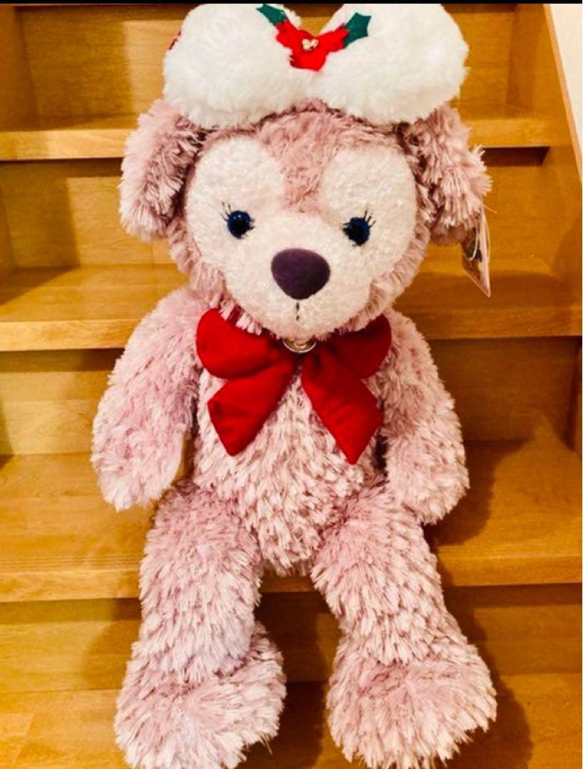 ♡ダッフィー＆シェリーメイ♡クリスマス♡Mサイズのぬいぐるみ♡タグ、値札付き♡