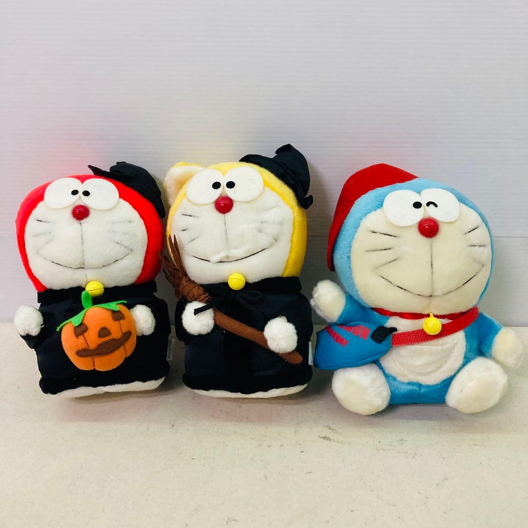 【３種セット★まとめ売り】ドラえもん　ハロウィン　ぶるぶるリンリン　ぬいぐるみ