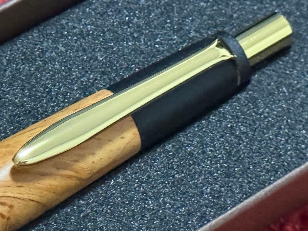 ボナンペン 真鍮金具 未使用品 花梨瘤 ( 野原工芸 工房楔 こぶた工房 )