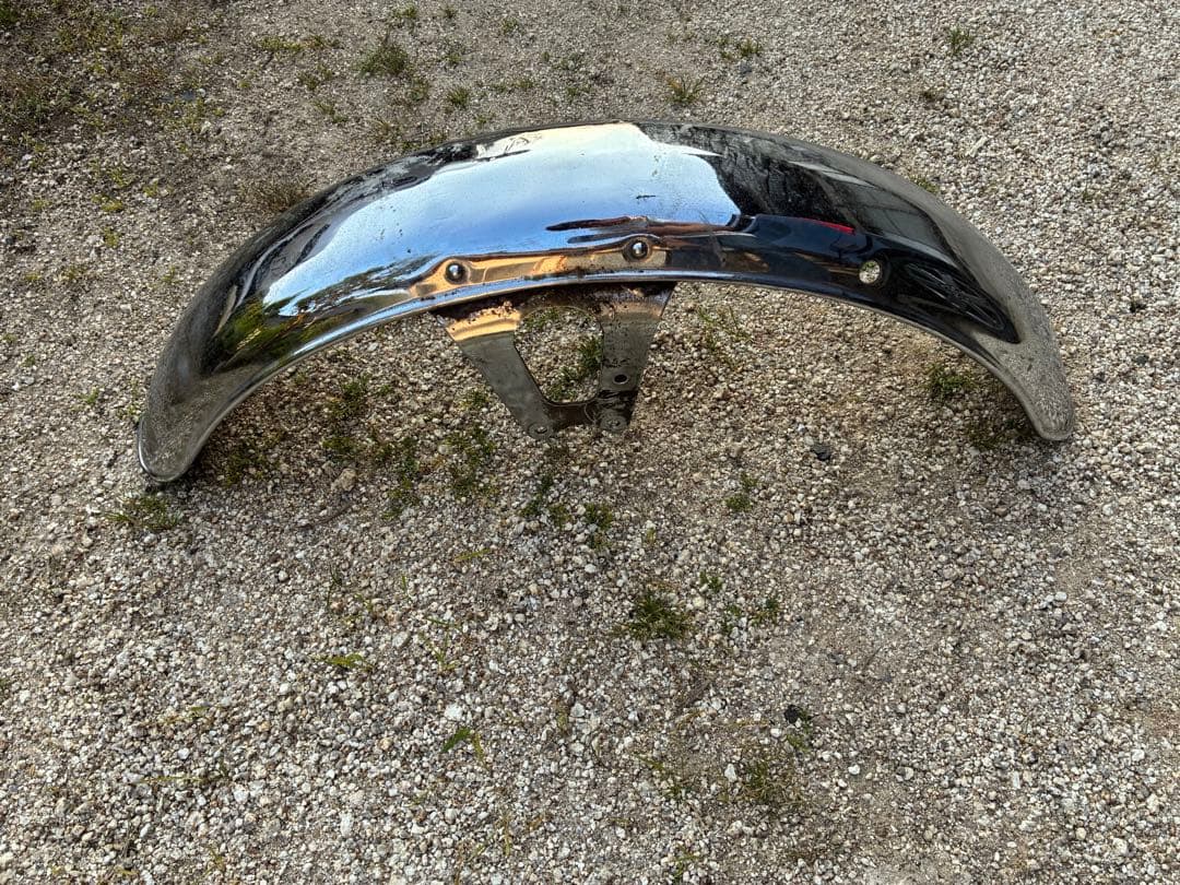 CB250T バブ　純正サスペンション　純正フロントフェンダー　セット