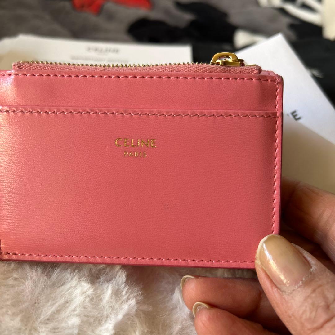 CELINE ピンク 三つ折り財布