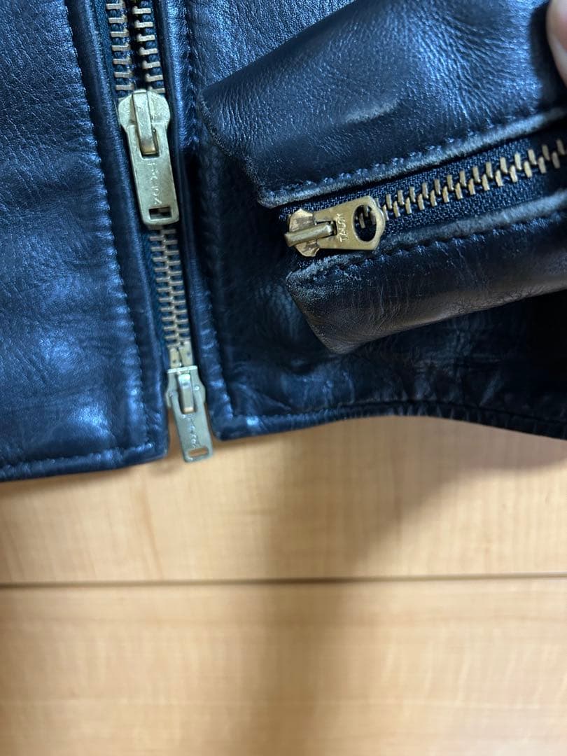 VANSON D シングルライダース34 ダブルファスナー仕様