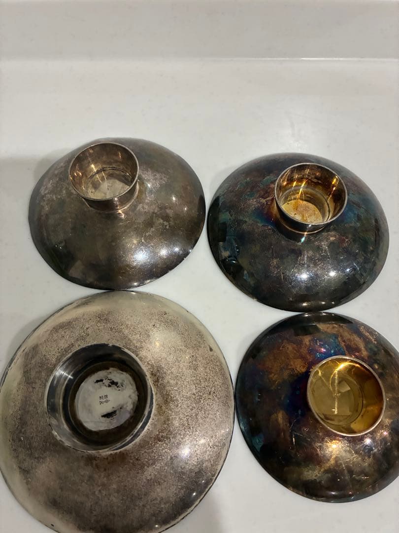 銀盃 6点まとめ　総重量510g ★純銀刻印 ＆silver刻印★現状品