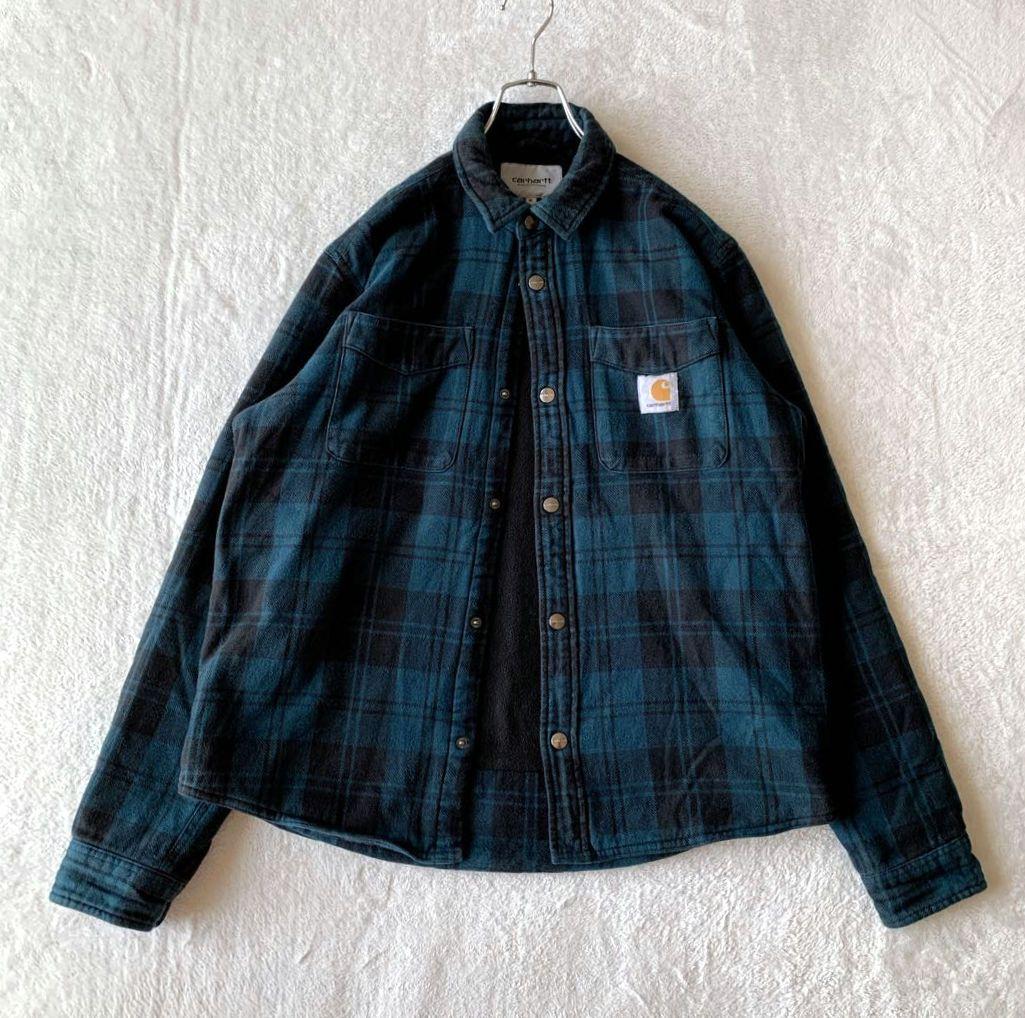 人気 CARHARTT WIP チェック シャツ ジャケット 裏地 フリース