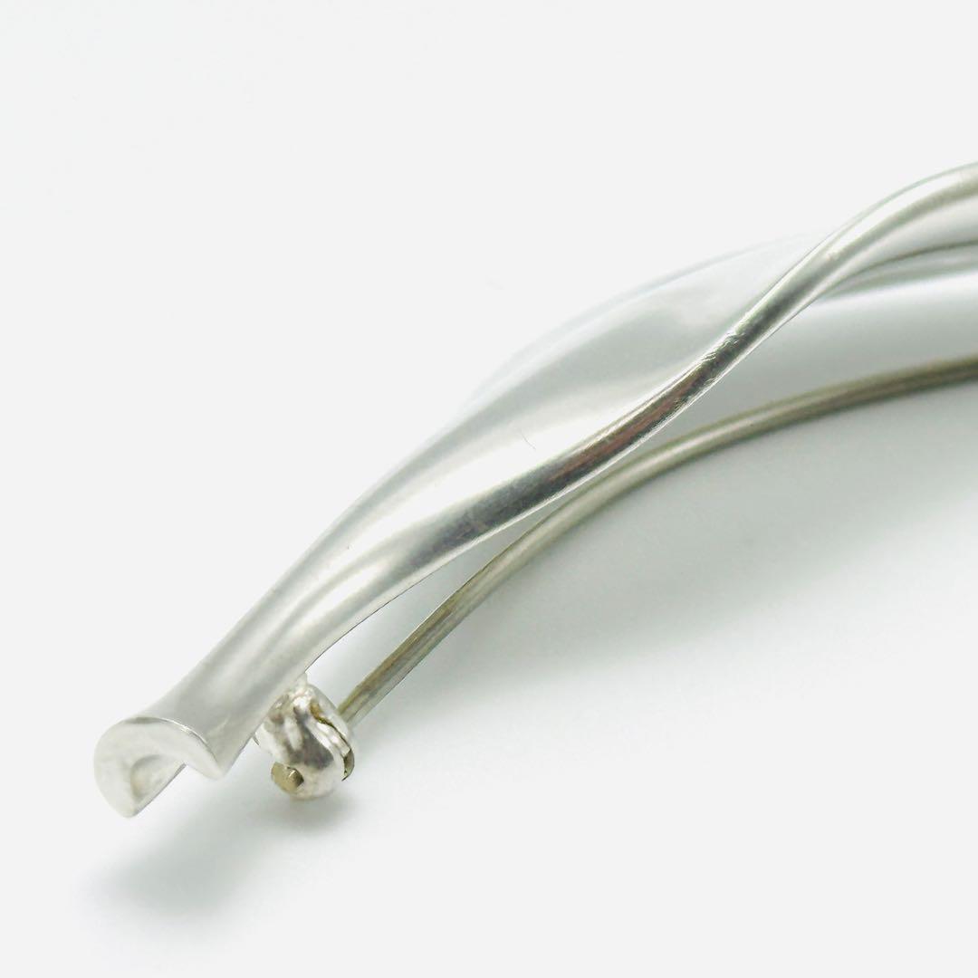   391 プリュム　リーフ　ブローチ　シルバー　925